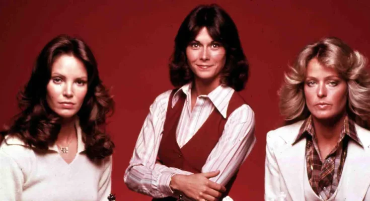 Jaclyn Smith, Kate Jackson, and Farrah Fawcett Source Getty Images